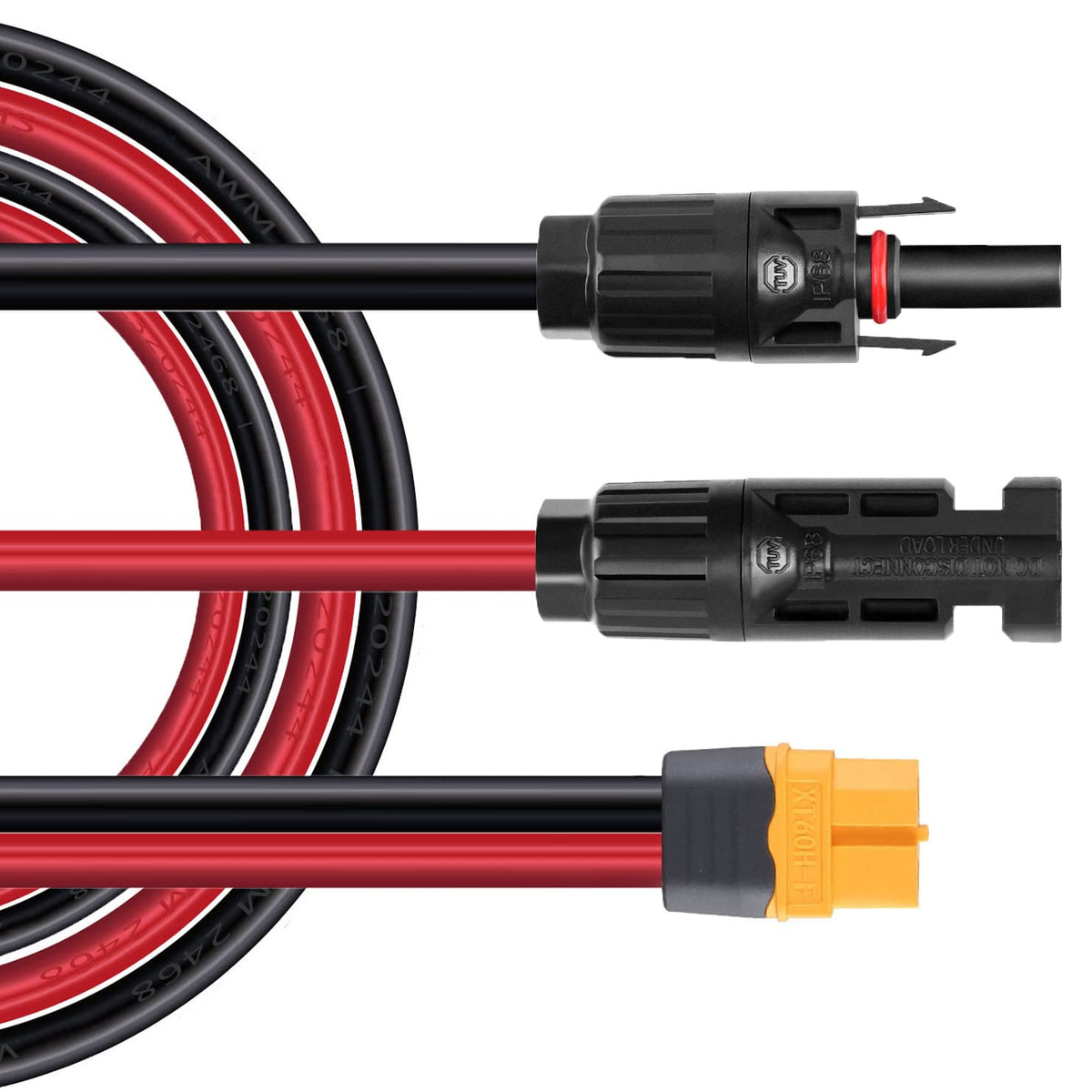 ZkeeShop XT60 adapter enables secure outdoor solar connections.