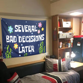 ZKflager dorm decor flag makes a playful gift for friends and roommates.