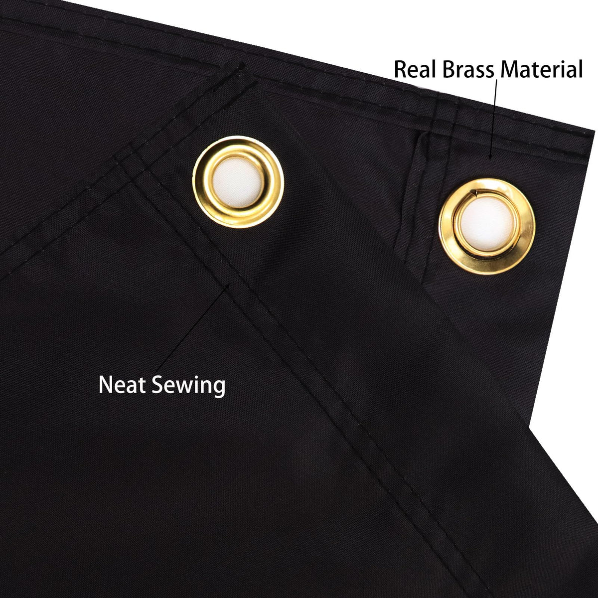 ZKflager flag with double-stitched edges and brass grommets for durability