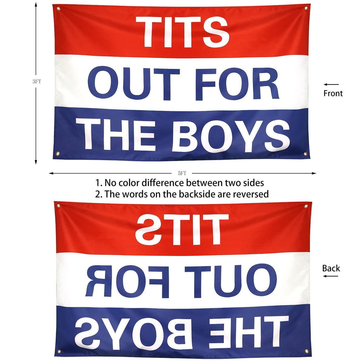 ZKflager flag shows two-side printing for vivid indoor display