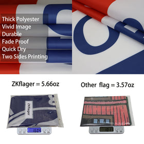 ZKflager flag fabric dries quickly and resists fading after washing