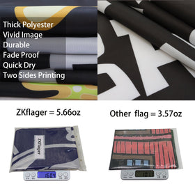 ZKflager quick-drying, fade-proof flag for outdoor use