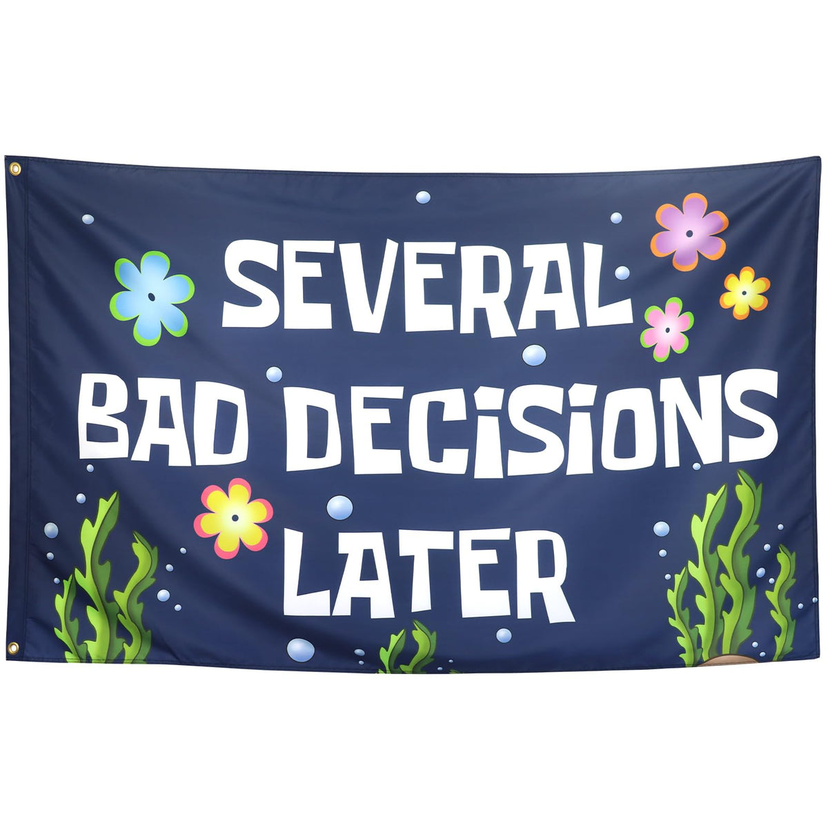 ZKflager Several Bad Decisions Later flag 3x5ft for bold dorm room decor.