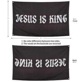 ZKflager flag with two-sided print; consistent color from multiple angles