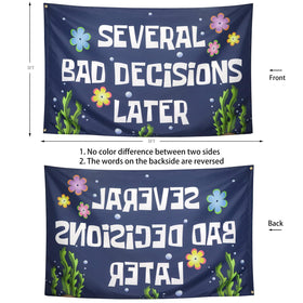 ZKflager two-sides print flag shows vivid image from both sides for wall display.