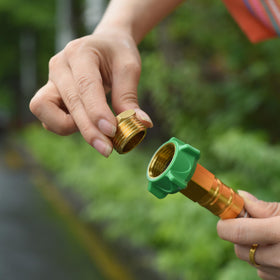 ZKZX end plug with washers and tape enables secure, tool-free connections