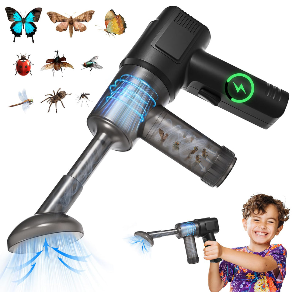 ZLieatmp bug vacuum wireless handle for cord-free pest capture at home