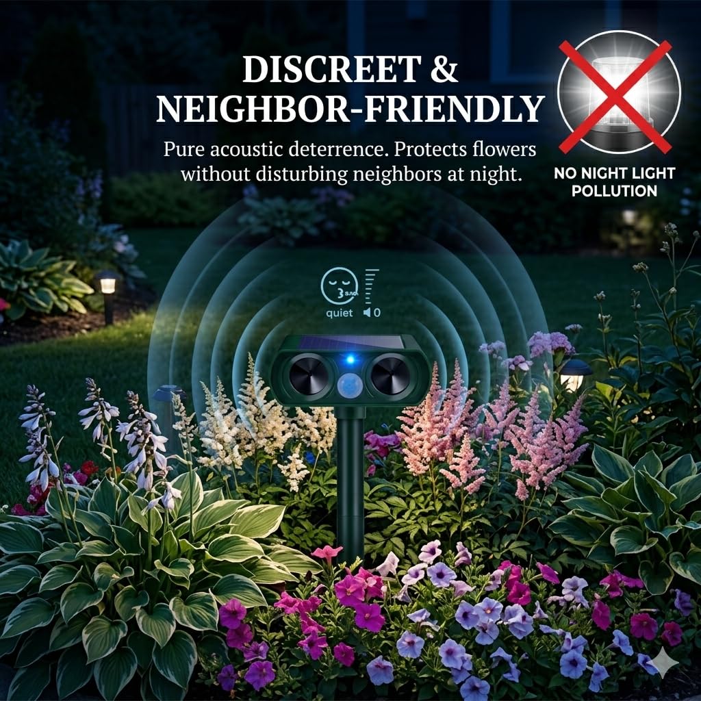 ZLieatmp 4-pack coverage supports garden, lawn, and orchard protection with maintenance-free operation