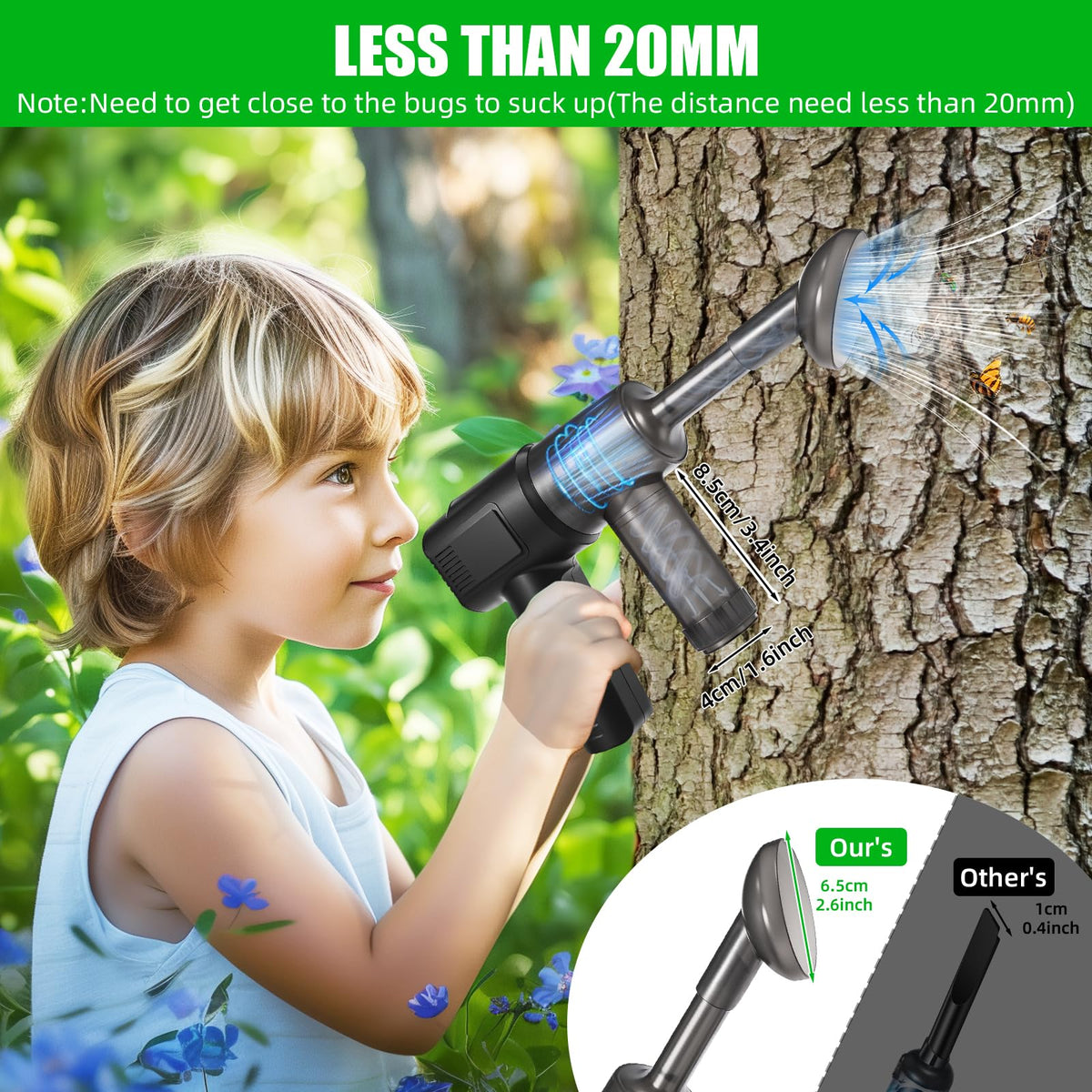 ZLieatmp dual function shows suction and blowing modes for versatility