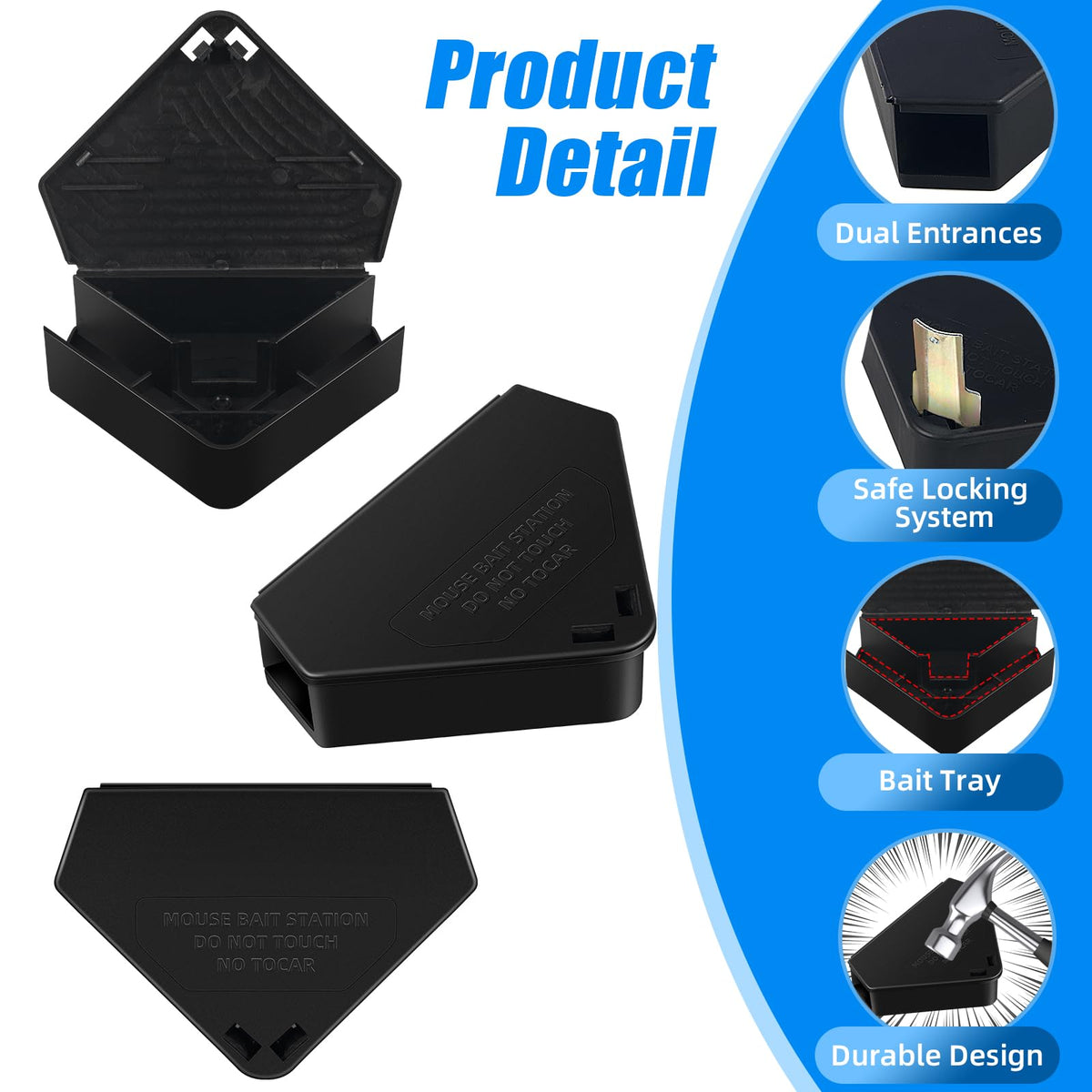 ZLieatmp durable ABS plastic station withstands outdoor weather and reuse.