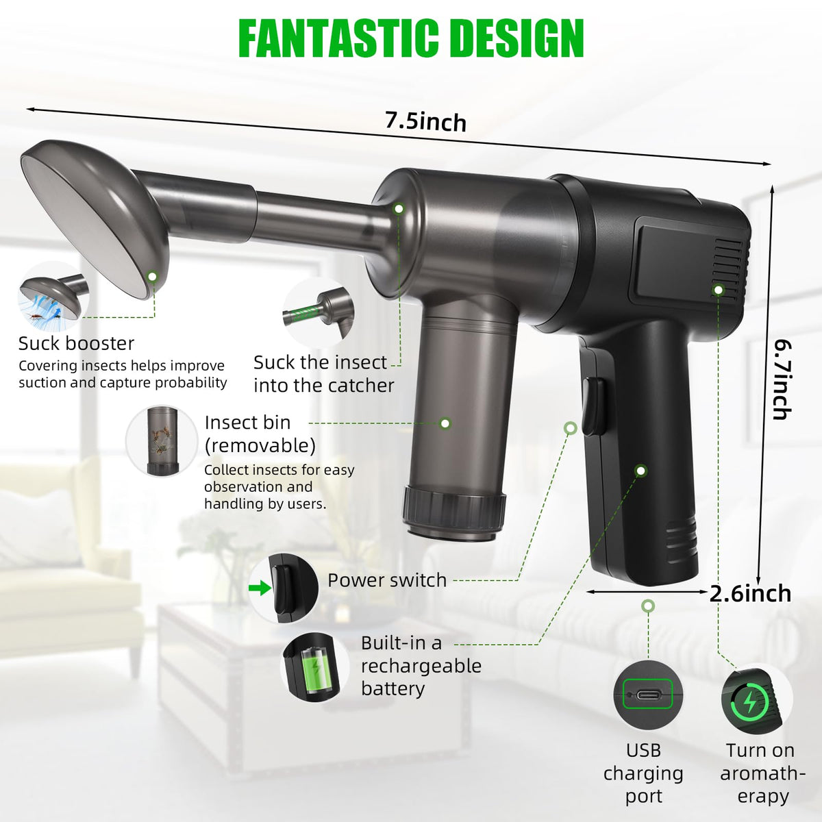 ZLieatmp ergonomic handle design offers comfortable grip during use