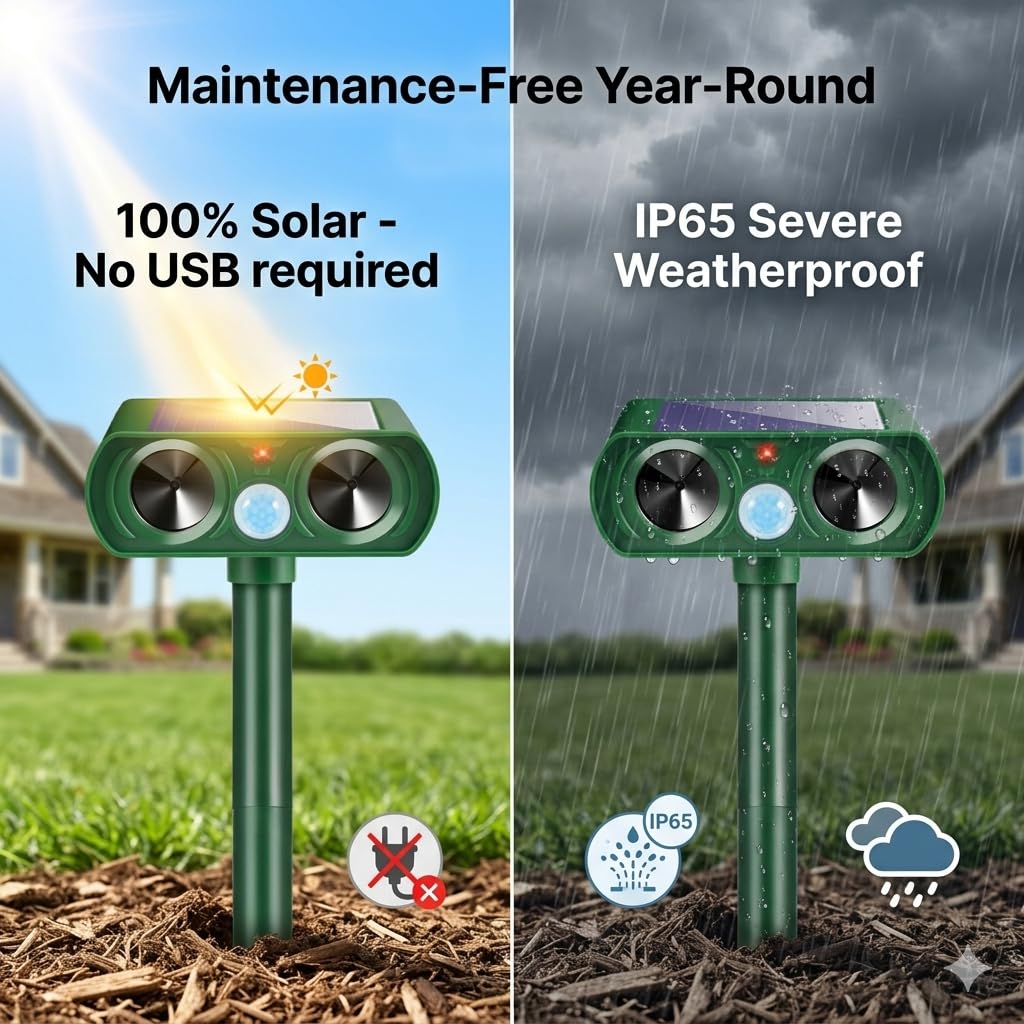 ZLieatmp IP65 waterproof unit withstands rain and snow for year-round outdoor use