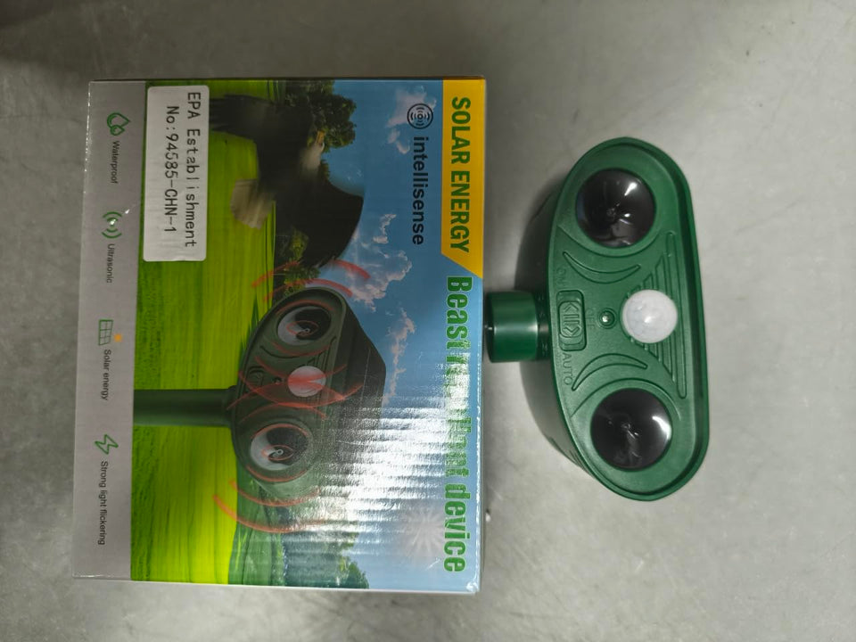 ZLieatmp Motion Deer Repellent outdoor front view with ultrasonic deterrent for yard protection
