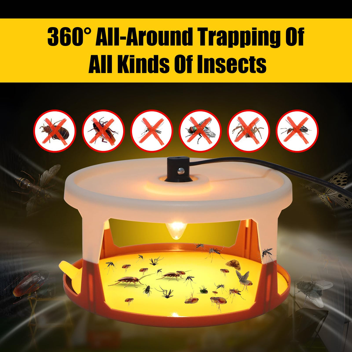 ZLieatmp pets-safe flea catcher works without fumes, ideal for families and pets.