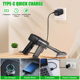 ZLieatmp powerful suction reaches up to 12000 Pa for effective capture