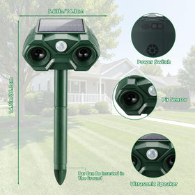 ZLieatmp dual ultrasonic speakers enhance coverage for broader wildlife protection