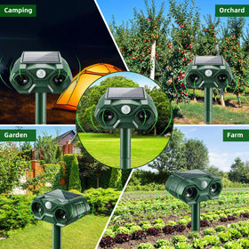 ZLieatmp weatherproof ABS housing withstands rain and wind for durable yard defense