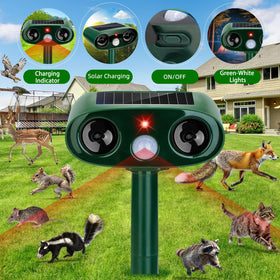 ZLieatmp 4-pack yard deterrents protect flower beds and trees from rabbits and raccoons