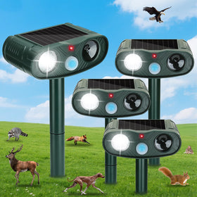 ZLieatmp solar animal repeller outdoor front view protects gardens from pests.