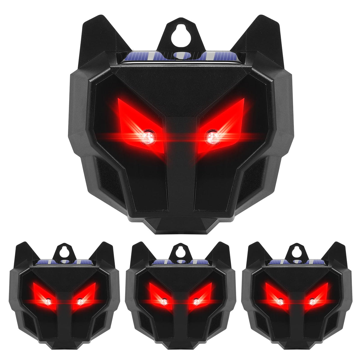 ZLieatmp solar nocturnal deterrent with dual eyes reduces nighttime pest activity