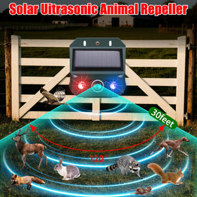 Infrared sensors detect motion and trigger alerts for proactive deterrence.