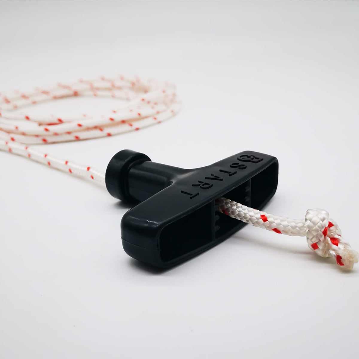ZLKSKER recoil starter rope close-up with durable 2.4m length for lawn machines.