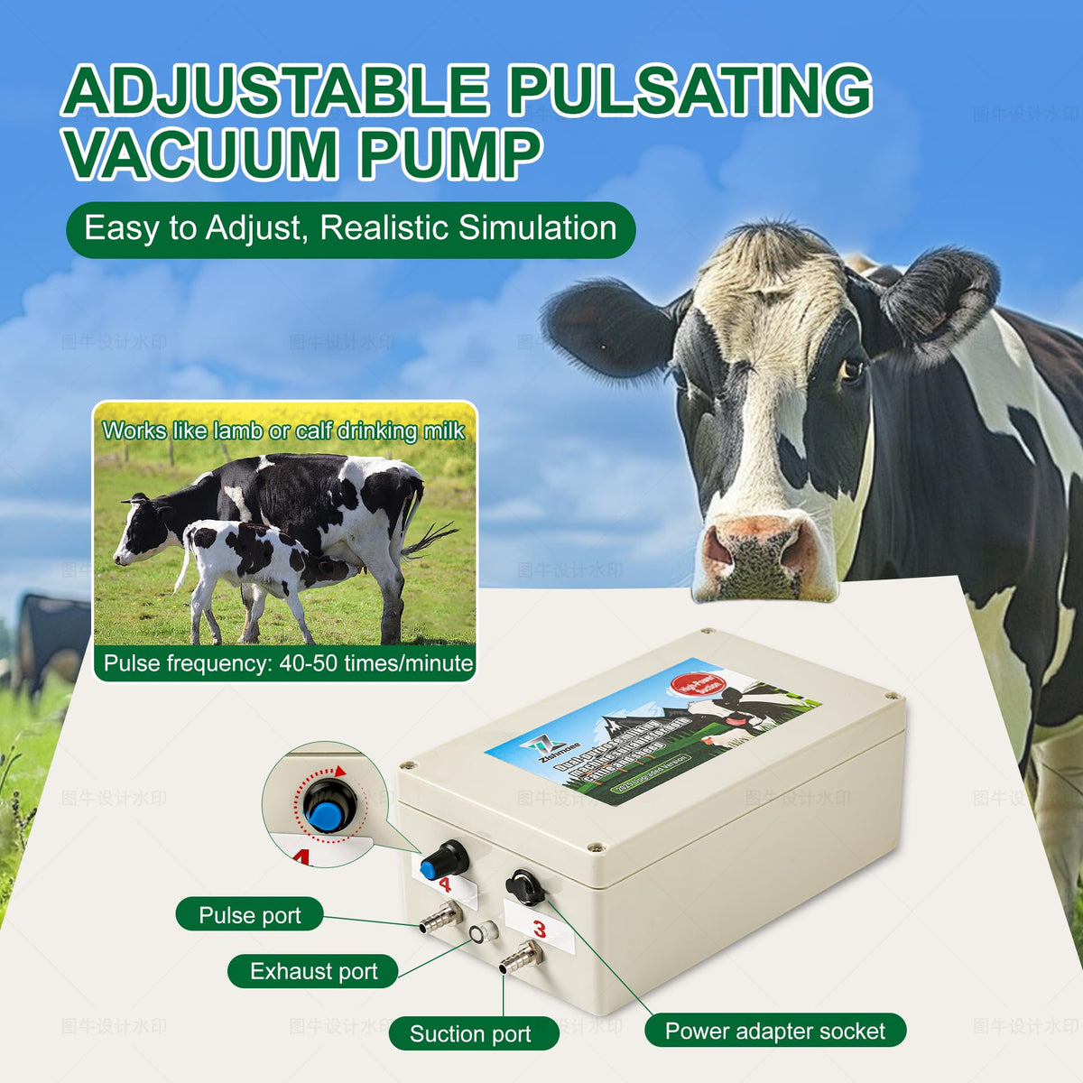 Zlshmoee stainless steel milk bucket for durability and hygiene.