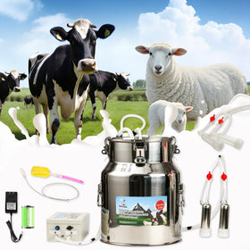 Zlshmoee upgrade milking machine with four teat cups for efficient on-farm milking