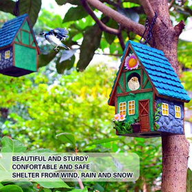 ZLSZTMI bird house with bottom cleaning plug for easy maintenance