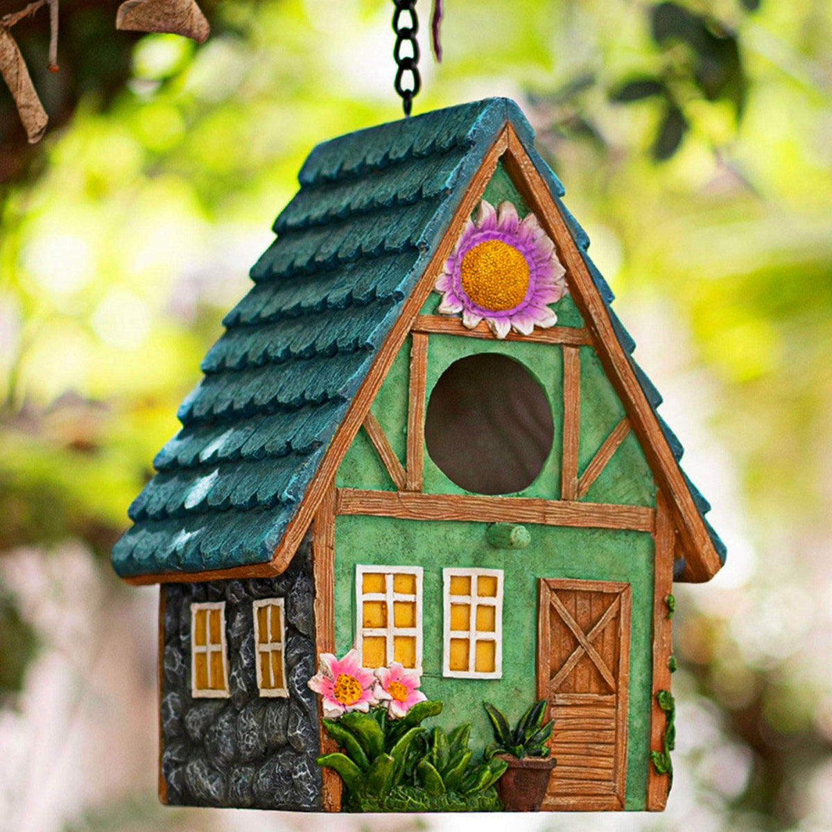 ZLSZTMI outdoor bird house hanging to attract bluebirds in your garden