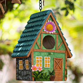ZLSZTMI outdoor bird house hanging to attract bluebirds in your garden