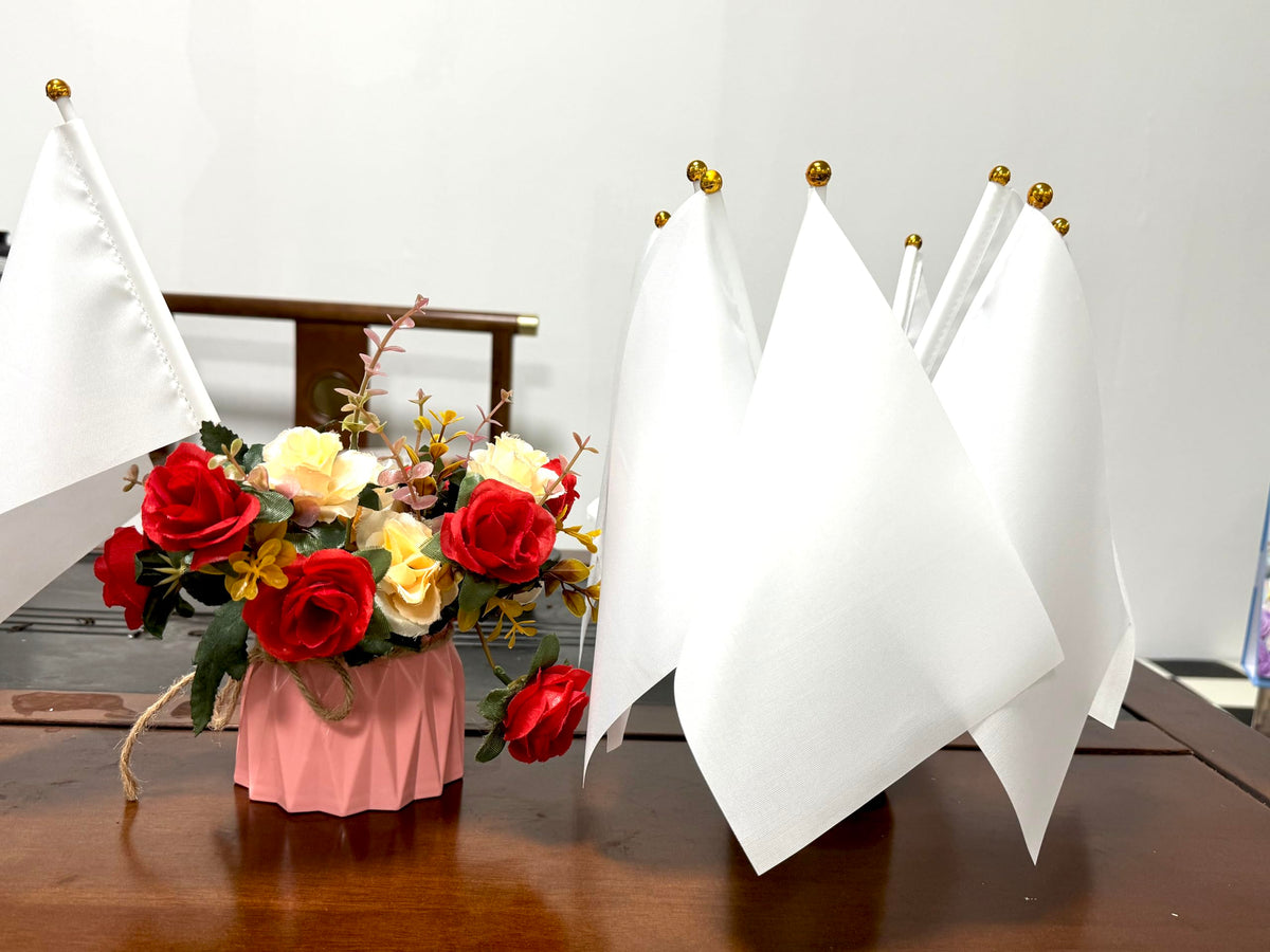 ZLY blank flags for DIY decor and personalization.