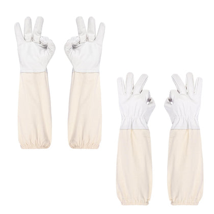 ZMHBKPS beekeeping gloves with goatskin palm for durable protection during hive work