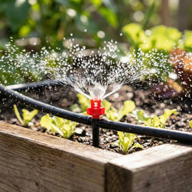 ZMLTLMG drip emitters blue 90° installation view for easy setup