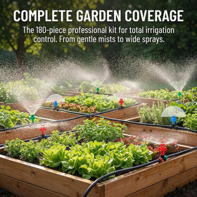 ZMLTLMG drip emitters red 360° close-up for full-area watering