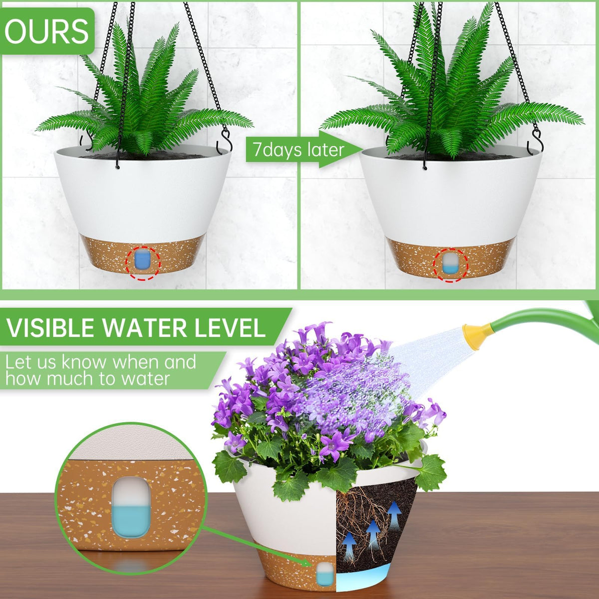 ZMTECH planter with modern matte finish enhances minimalist decor.