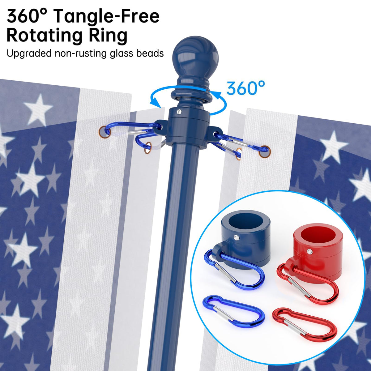 ZMTECH adjustable-length pole demonstrates flexible height options