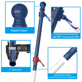 ZMTECH stainless steel pole highlights rust-free durability outdoors