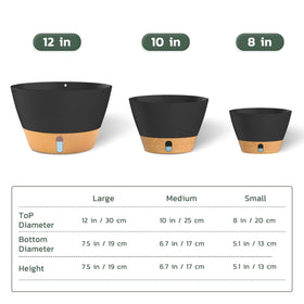 ZMTECH outdoor friendly 8 inch hanging planter for patio or balcony