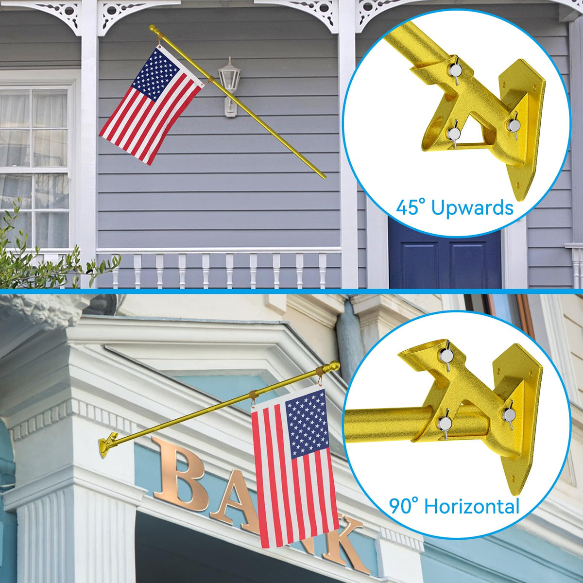 ZMTECH stainless steel top ball component for secure flag placement