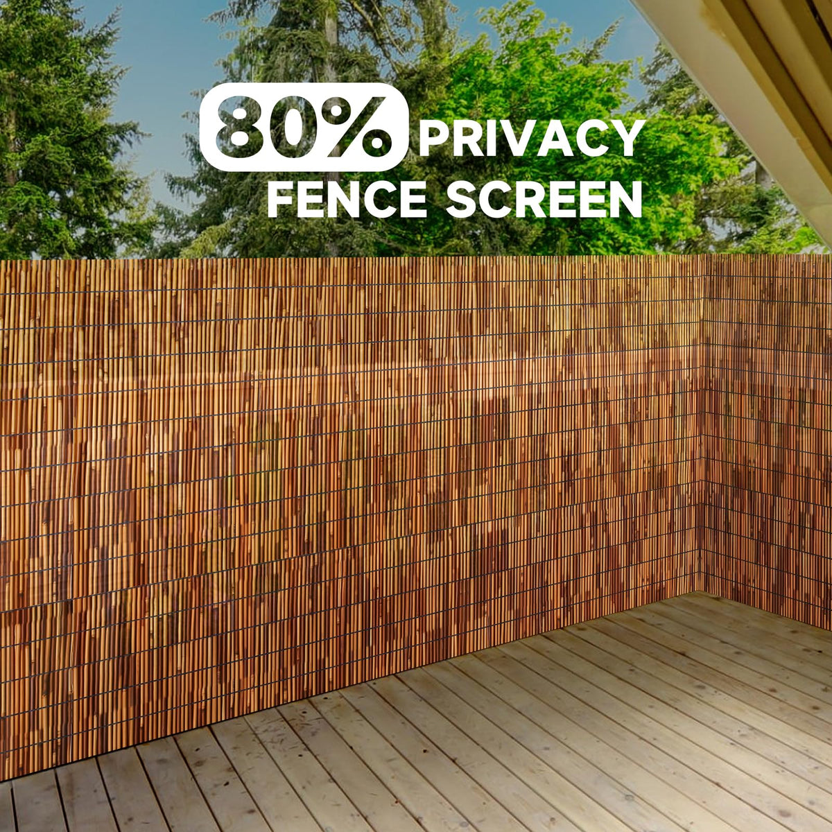ZNCMRR closeup of brown reeds highlights natural texture for rustic privacy.