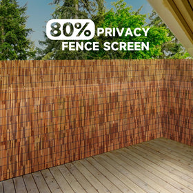 ZNCMRR closeup of brown reeds highlights natural texture for rustic privacy.