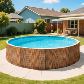 ZNCMRR outdoor pool area installation shows durable, weather-ready screen.