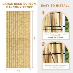 ZNCMRR reed mesh for garden adds decorative touch and helps define spaces.