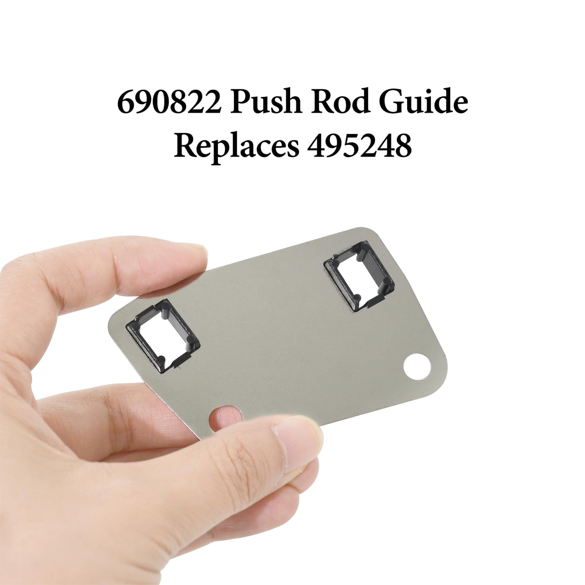 ZNTVW lawn mower push rod guide metal improves durability during mowing.