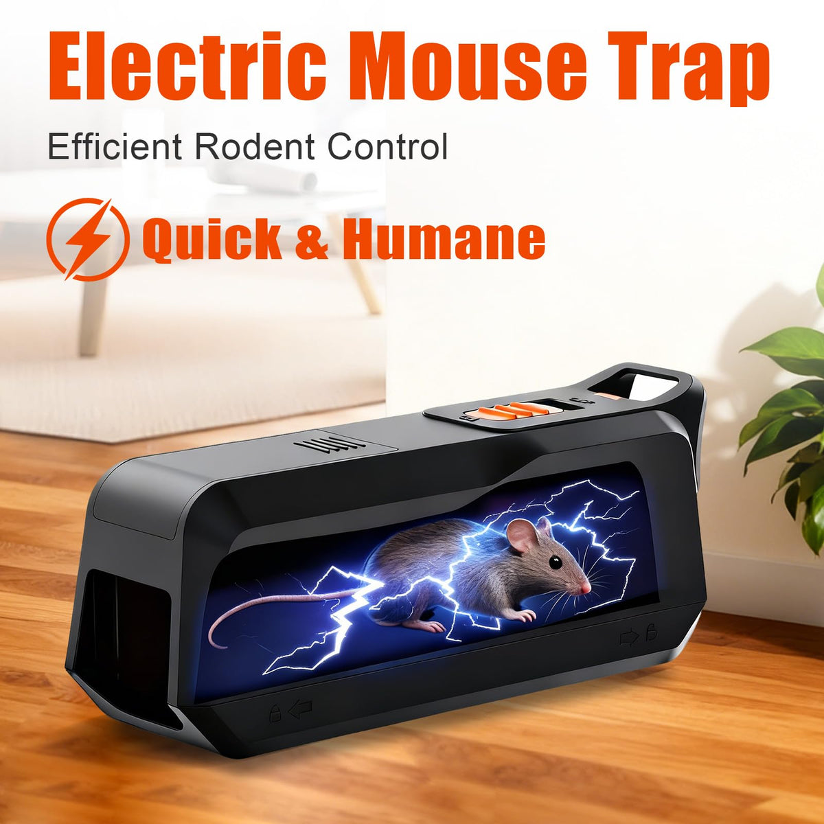 ZNZTO Electric Mouse Trap 2-Pack LED indicator shows status at a glance.