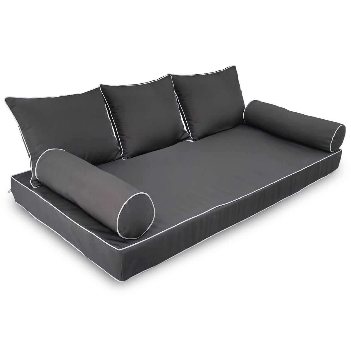 ZOALXZNT twin-size porch swing bed cover protecting cushions from rain and sun.