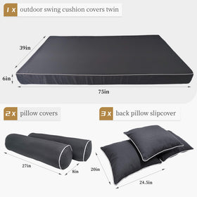 ZOALXZNT waterproof outdoor twin mattress cover keeps moisture out for outdoor comfort.