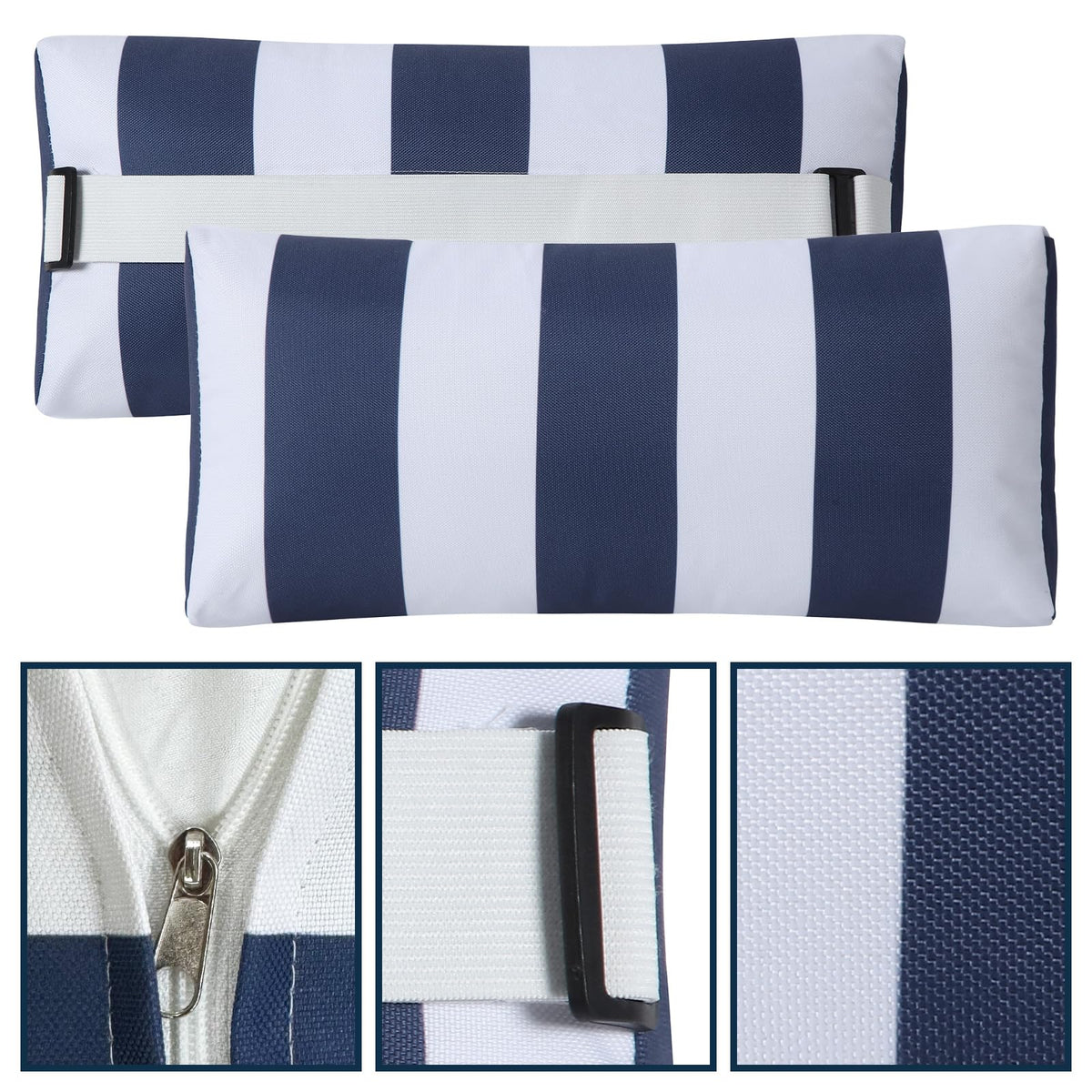 ZOBGOWE pillow zipper enables easy cover removal for cleaning.