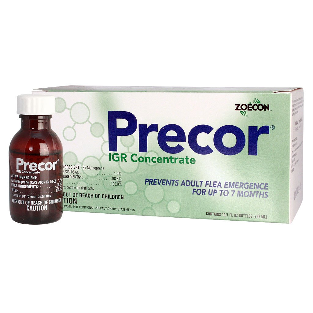 ZOECON Precor IGR Concentrate bottle for long-lasting flea control in homes